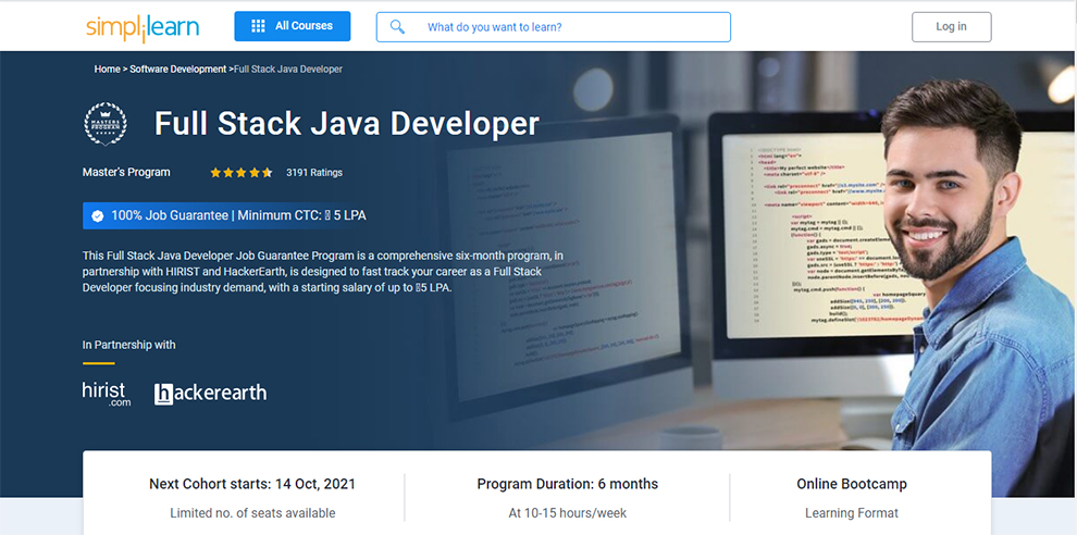 Full Stack Java Developer (Master’s Program)