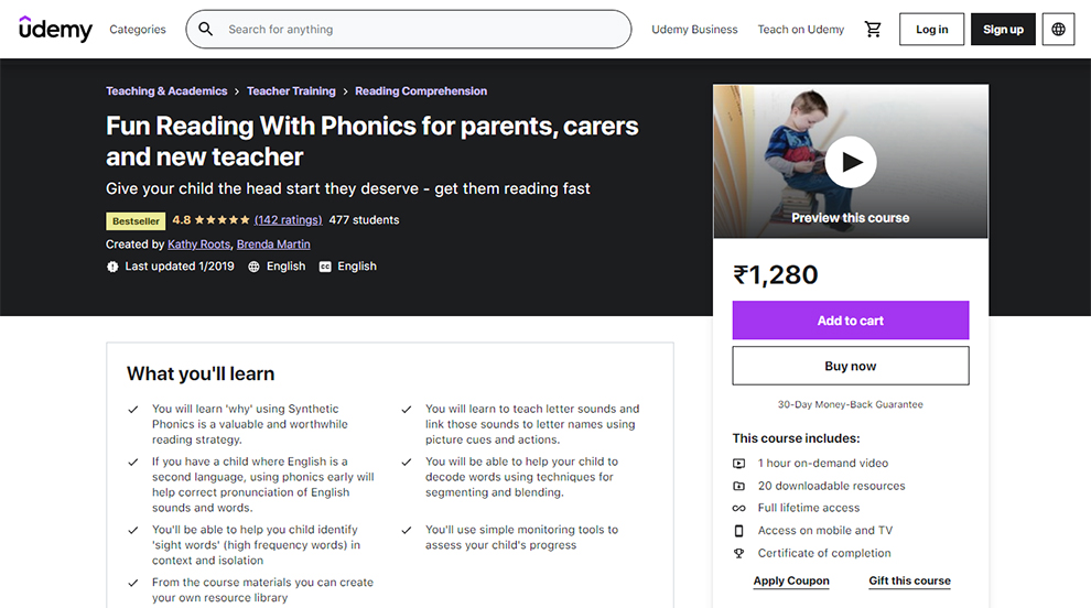 Fun Reading with Phonics for parents, carers and new teacher