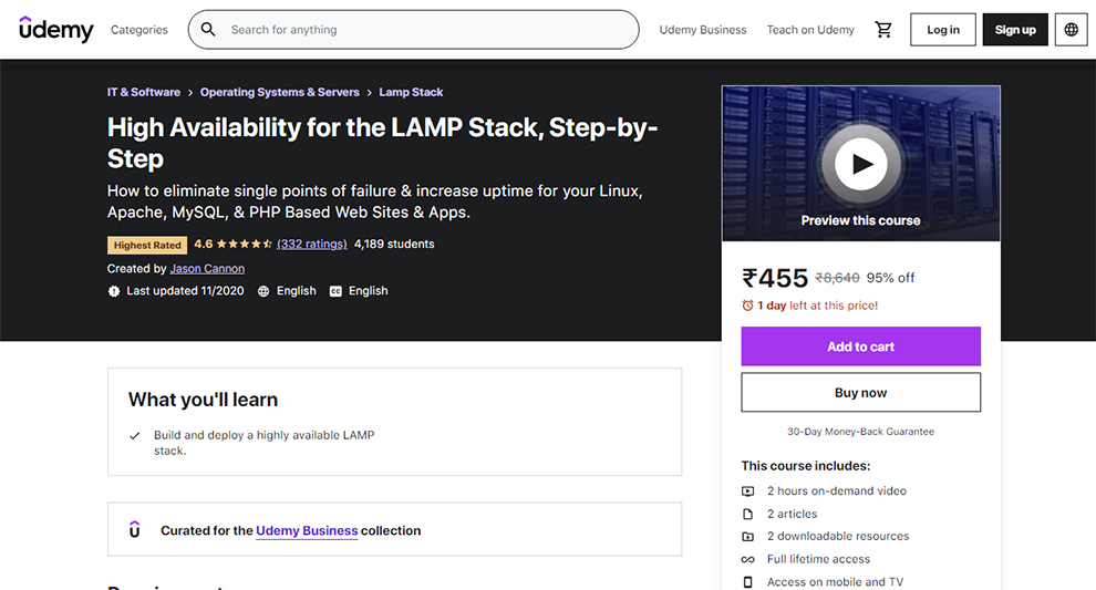 High Availability for the LAMP Stack, Step by Step