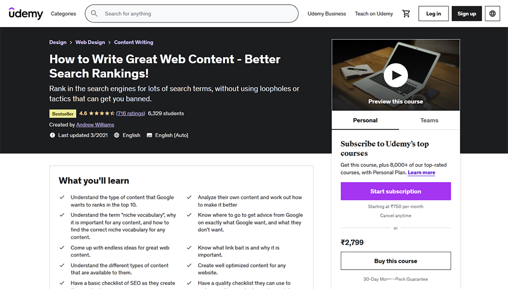 How to Write Great Web Content - Better Search Rankings
