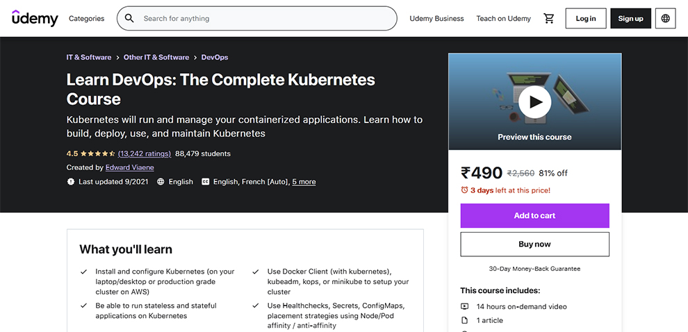 Learn DevOps: The Complete Kubernetes Course