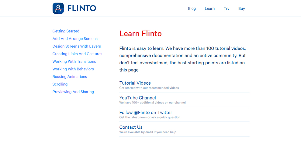 Learn Flinto