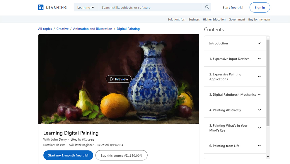 Learning Digital Painting – LinkedIn