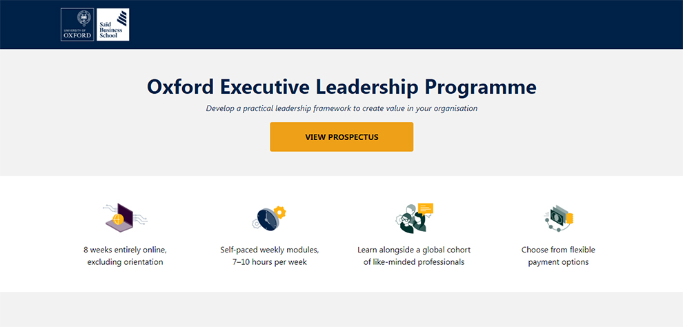 Oxford Executive Leadership Programme