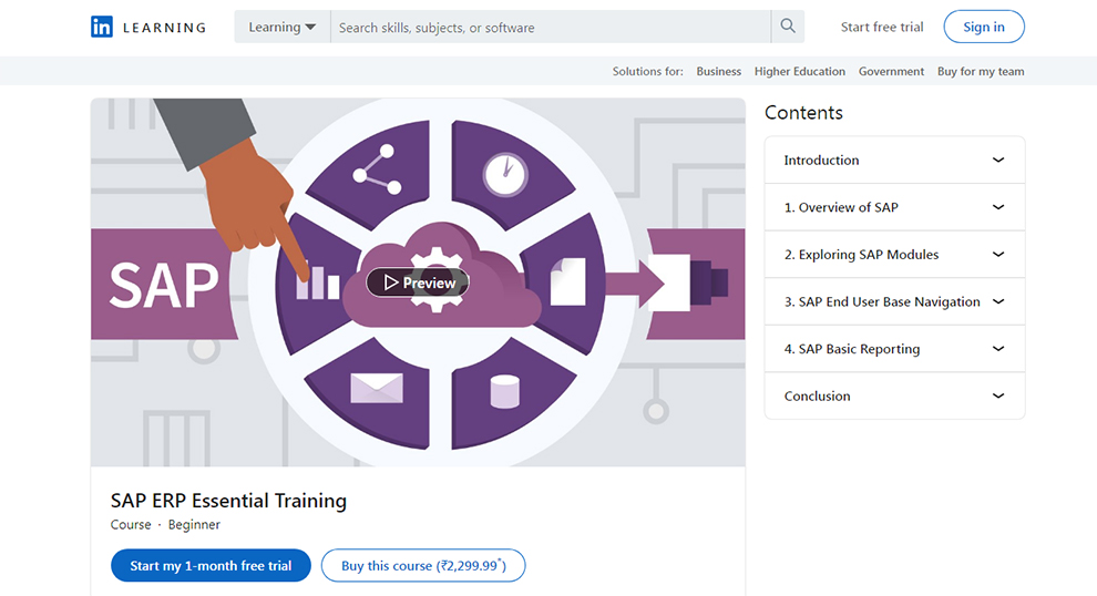 SAP ERP Essential Training