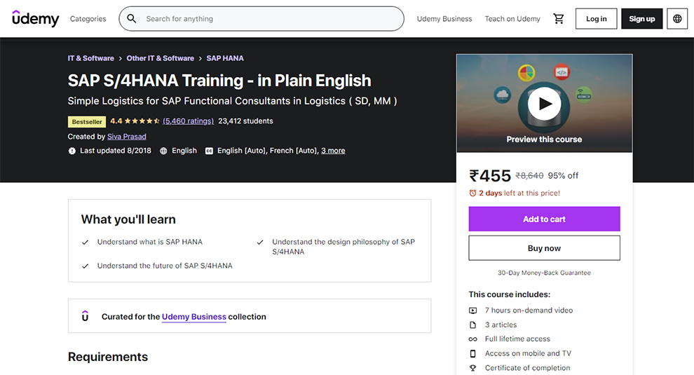 SAP S/4HANA Training - in Plain English