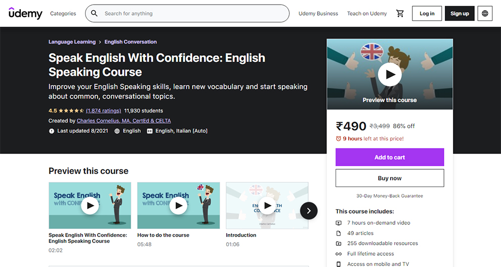 Speak English with Confidence: English Speaking Course