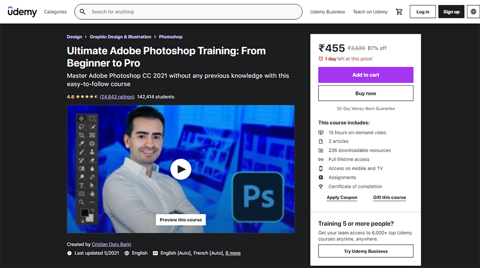 Ultimate Adobe Photoshop Training: From Beginner to Pro