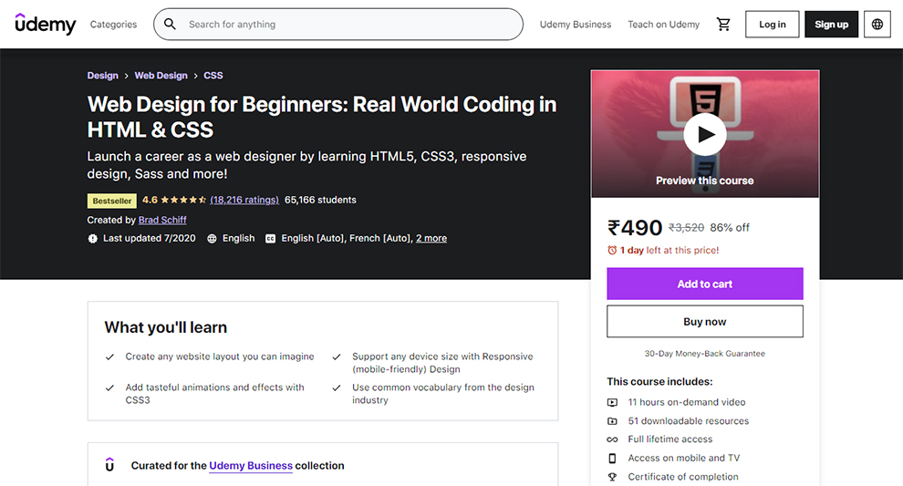 Web Design for Beginners: Real World Coding in HTML & CSS