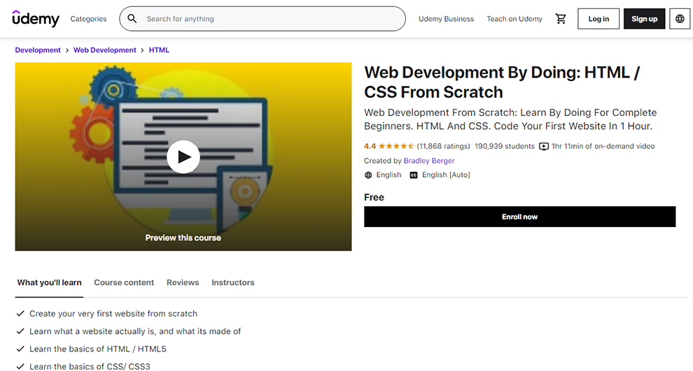 Web Development By Doing: HTML / CSS From Scratch