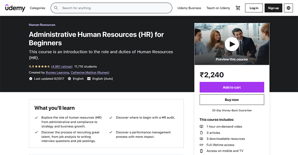 Administrative Human Resource (HR) for Beginners