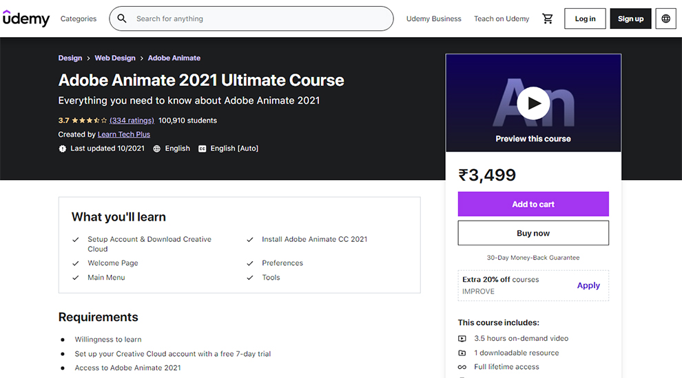 Adobe Animate 2021 Ultimate Course