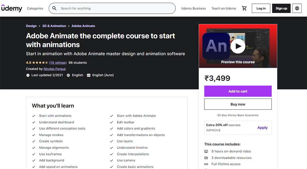 Adobe Animate the complete course to start with animations