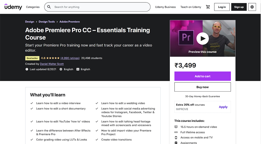 Adobe Premiere Pro CC – Essentials Training Course