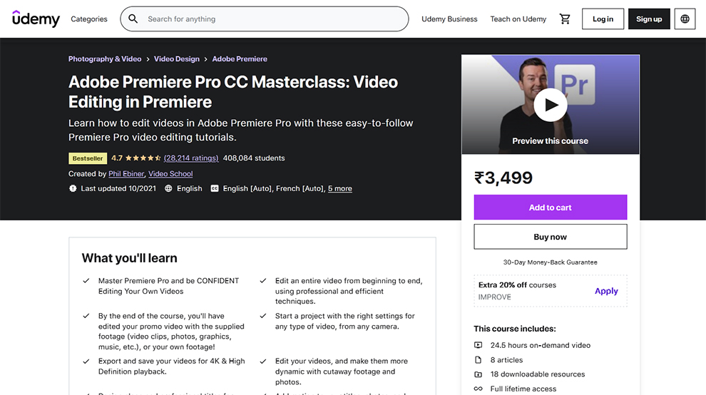 Adobe Premiere Pro CC Masterclass: Video Editing in Premiere