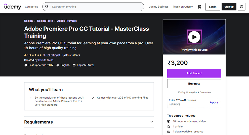 Adobe Premiere Pro CC Tutorial - Masterclass Training