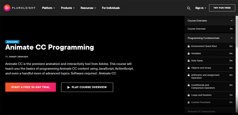 Animate CC Programming