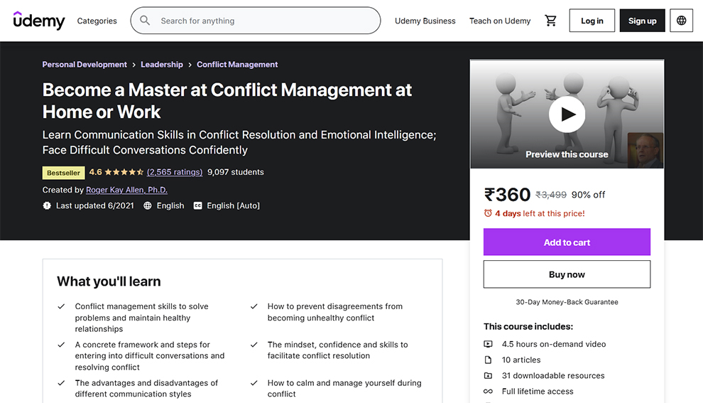 Become a Master at Conflict Management at Home or Work