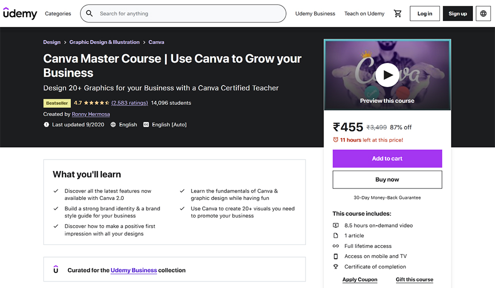 Canva Master Course - Use Canva to Grow Your Business