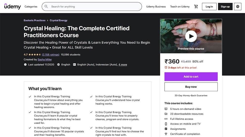 Crystal Healing: The Complete Certified Practitioners Course
