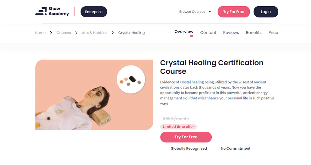 Crystal Healing Certification Course