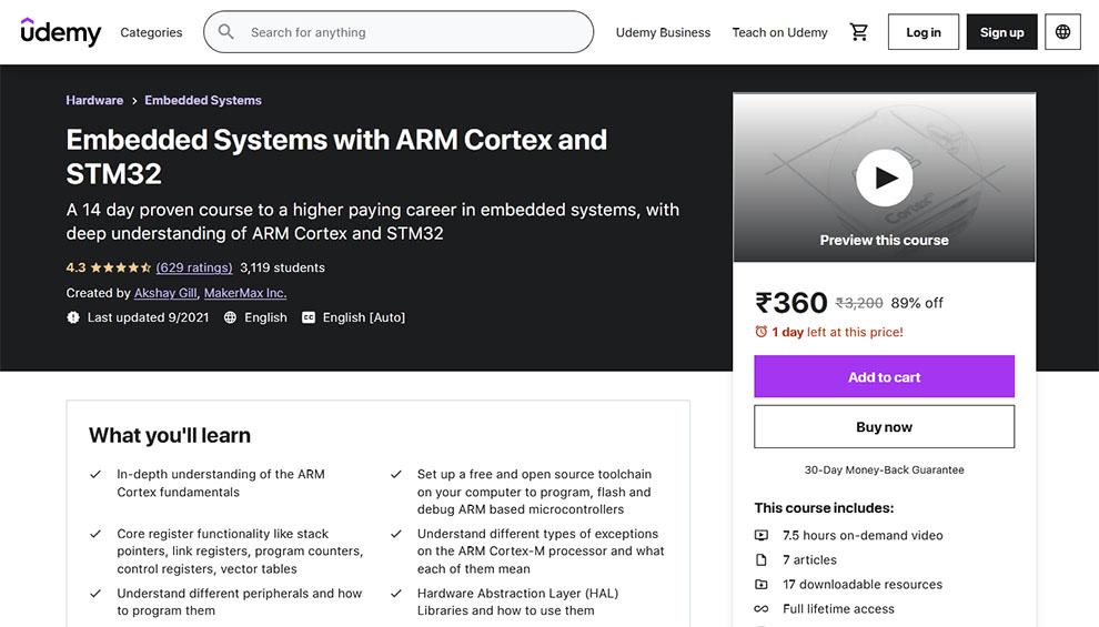 Embedded Systems with ARM Cortex and STM32