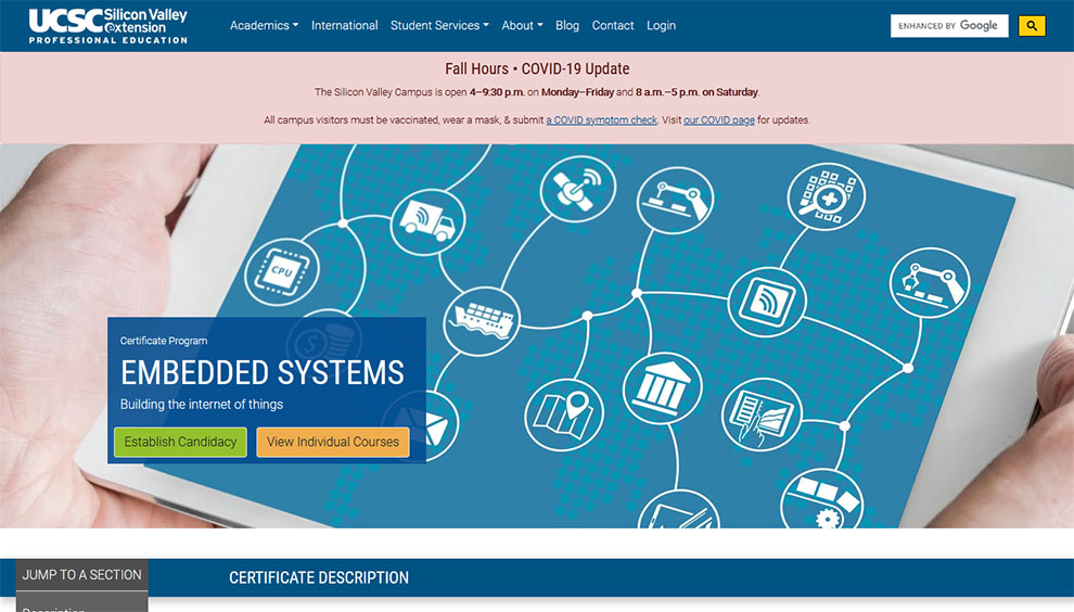 Embedded systems – [UCSC Silicon Valley Extension]