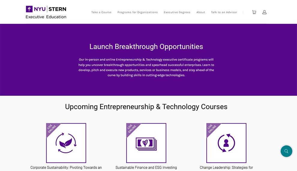 Entrepreneurship and Technology Courses