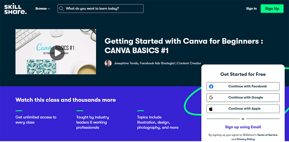 Getting Started with Canva for beginners : CANVA BASICS #1