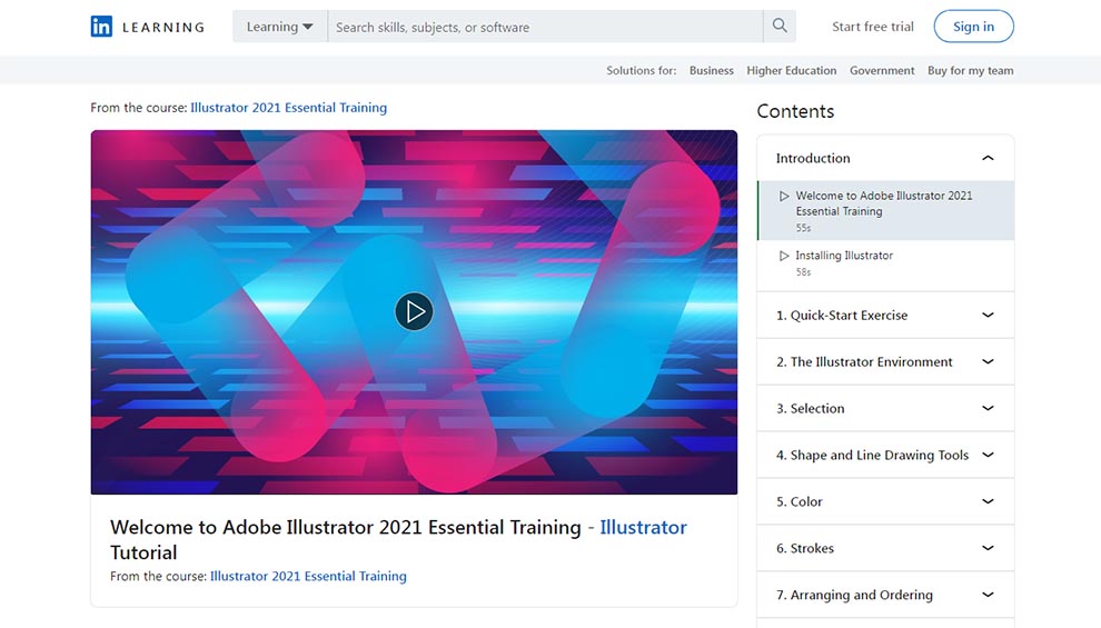 Illustrator 2021 Essential Training by LinkedIn Learning