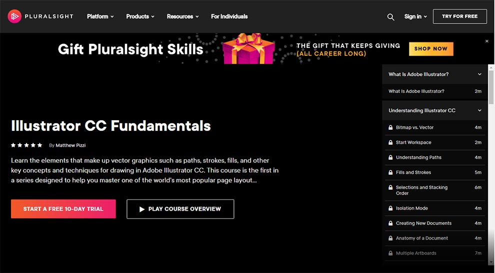 Illustrator CC Fundamentals by Pluralsight