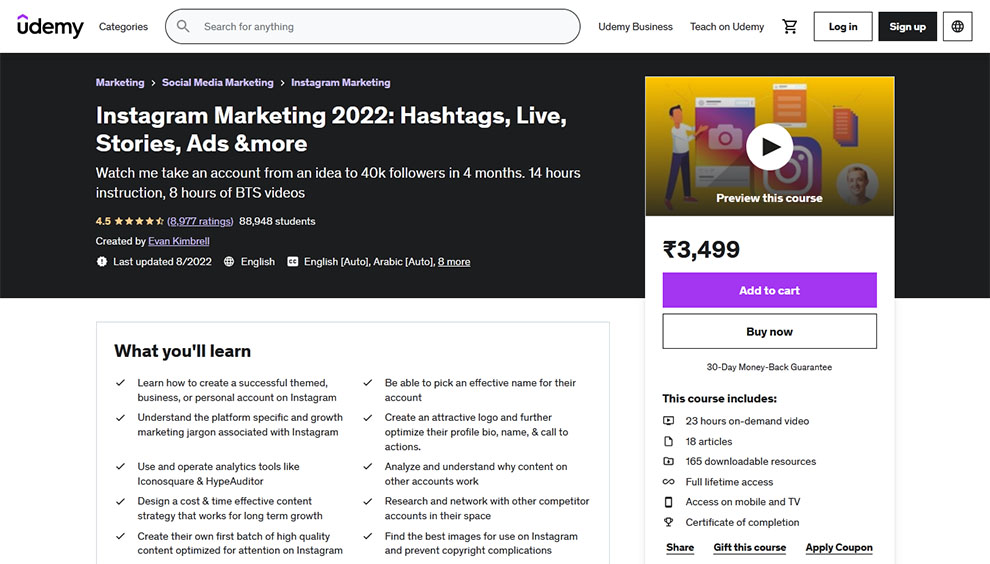 Instagram Marketing 2022: Hashtags, Live, Stories, Ads &more