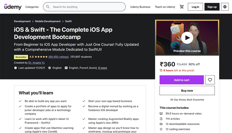 iOS & Swift - The Complete iOS App Development Bootcamp