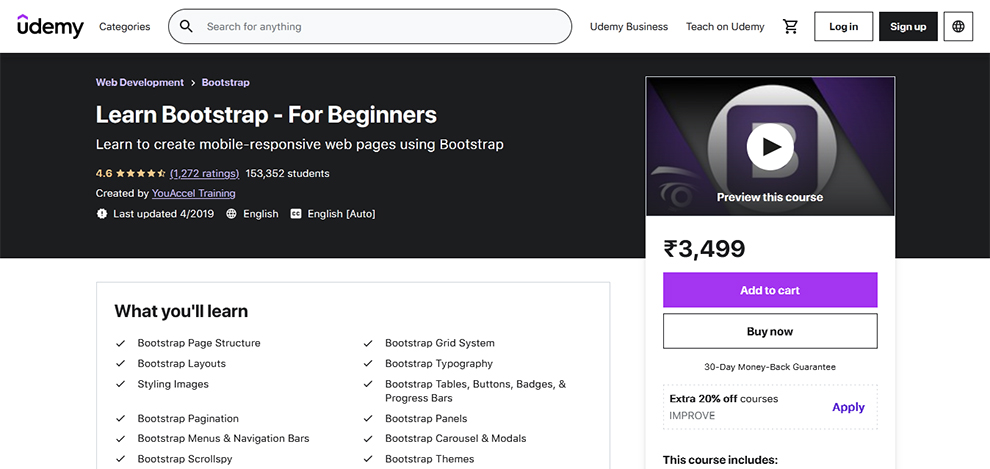 Learn Bootstrap – Bootstrap Course For Beginners