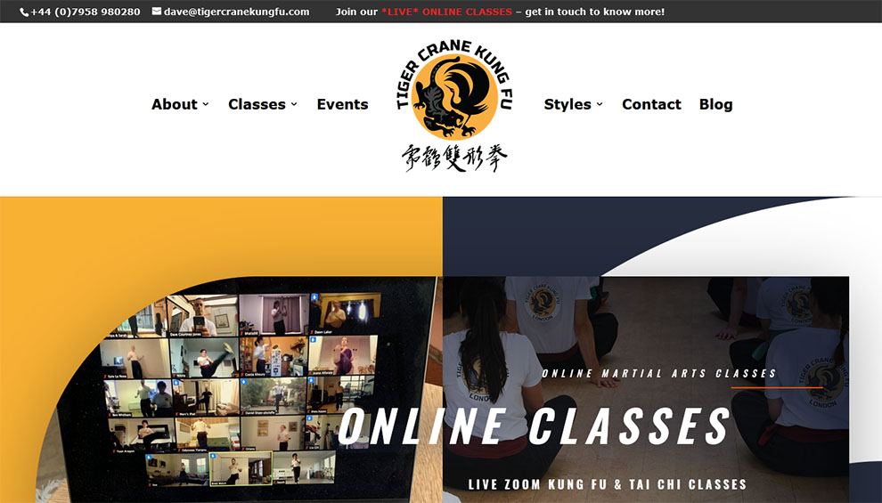 Online Martial Arts Classes – [Tiger Crane Kung Fu]
