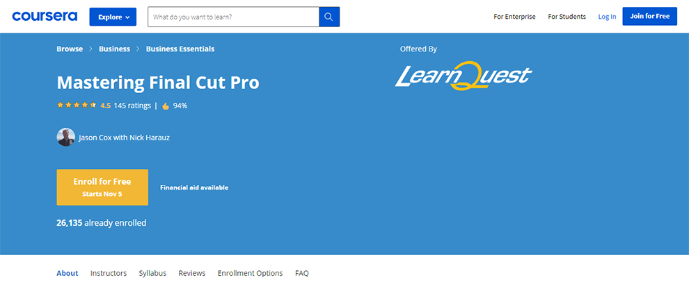 Mastering Final Cut Pro by LearnQuest