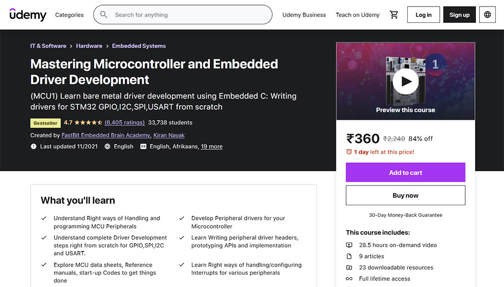 Mastering Microcontroller and Embedded Driver Development