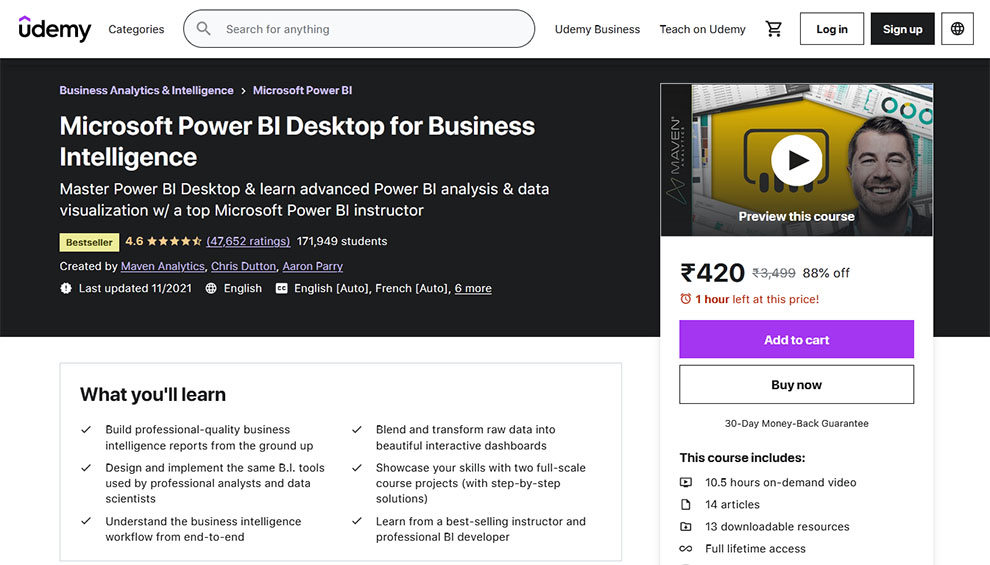 Microsoft Power BI Desktop for Business Intelligence