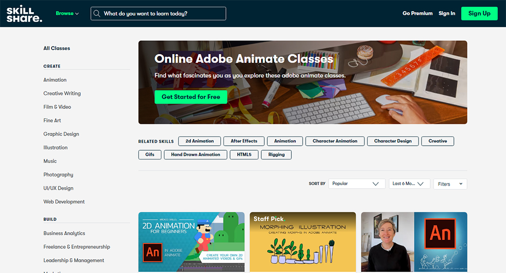 Online Adobe Animate Classes