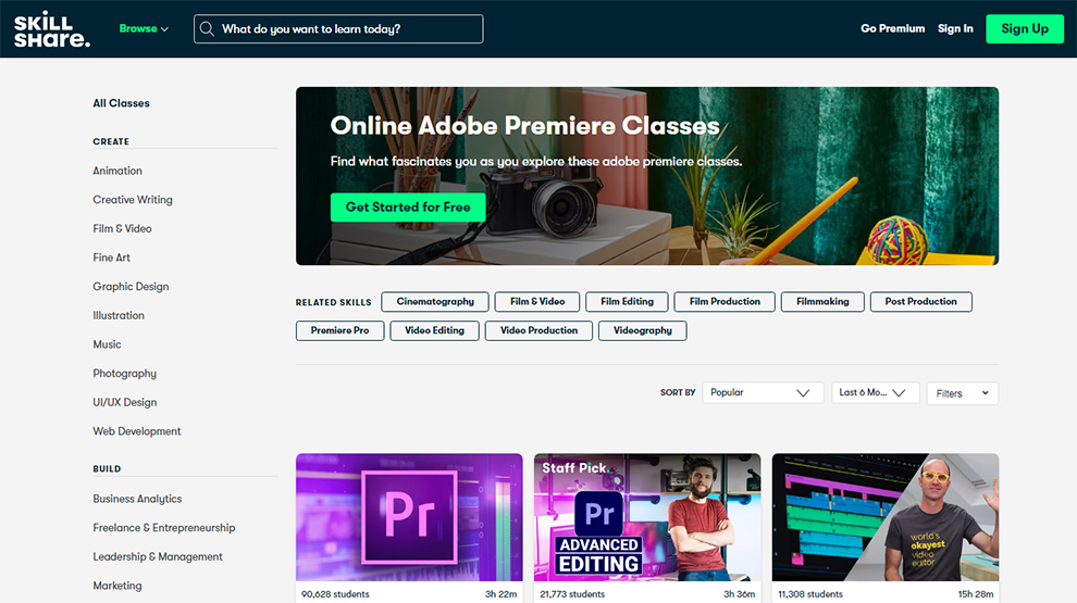 Online Adobe Premiere Classes