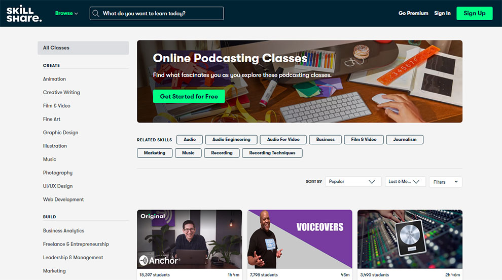 Online Podcasting Classes 