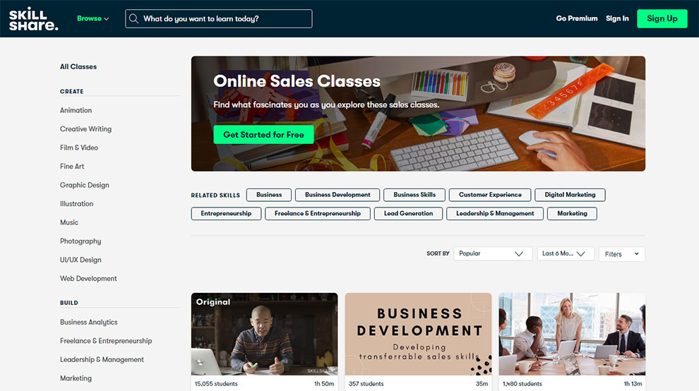 Online Sales Classes
