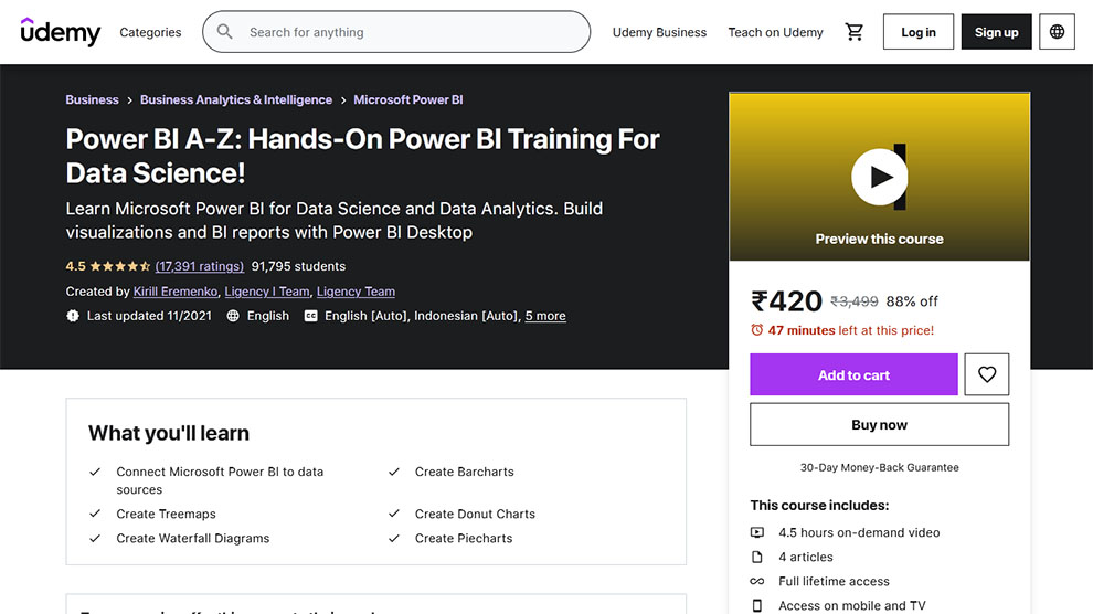 Power BI A-Z: Hands-On Power BI Training For Data Science!