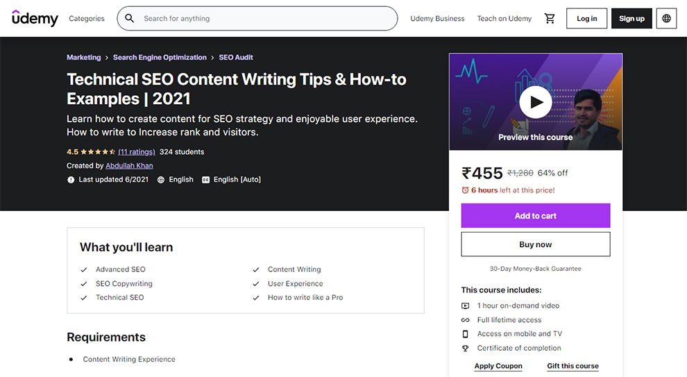 Technical SEO Content Writing Tips & How-to Example 