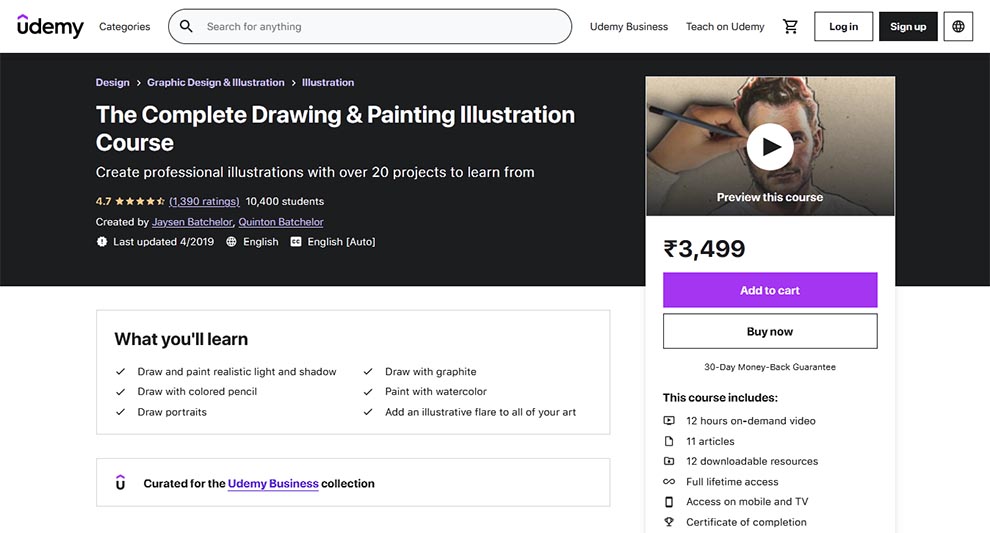 The Complete Drawing and Painting Illustration Course