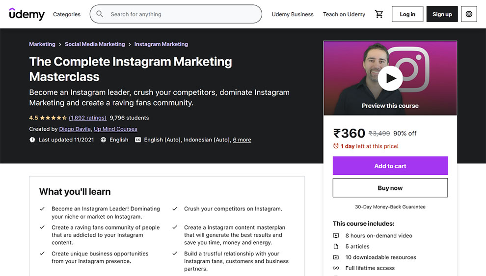 The Complete Instagram Marketing Masterclass