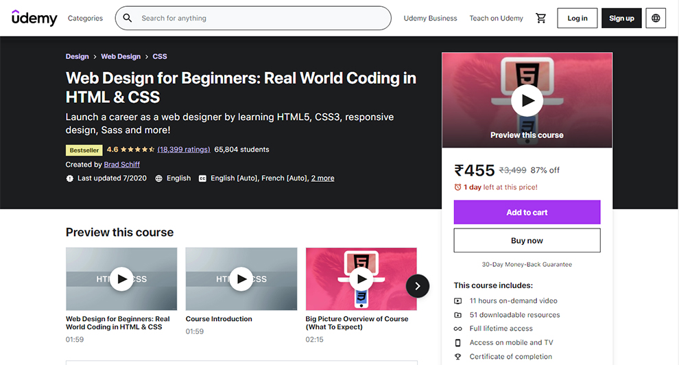 Web Design for Beginners: Real World Coding in HTML & CSS