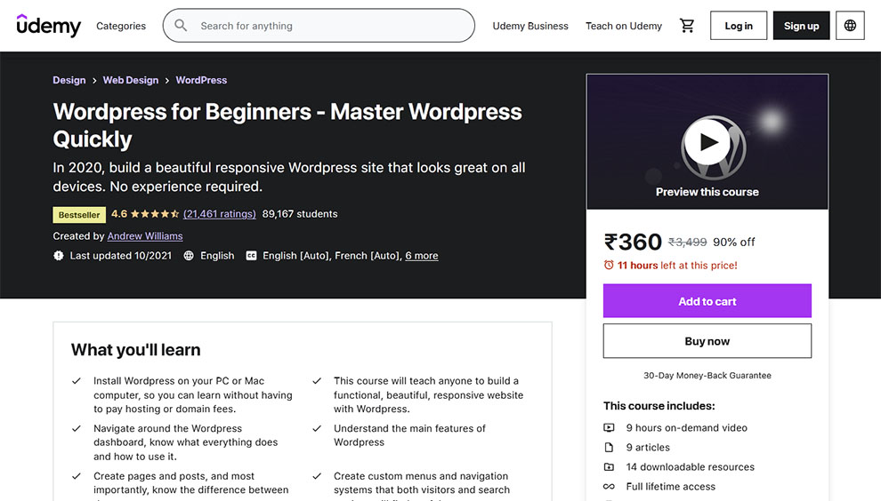 WordPress for Beginners - Master WordPress Quickly