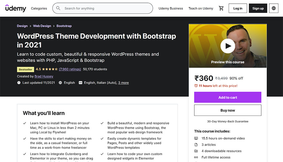 WordPress Theme Development with Bootstrap in 2021