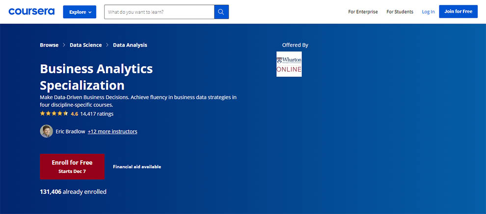 Business Analytics Online Courses